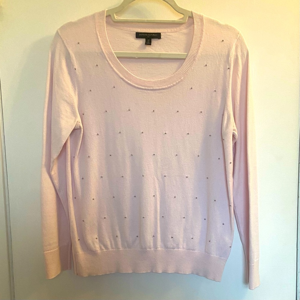 Banana Republic Sweater with silver accents - EUC